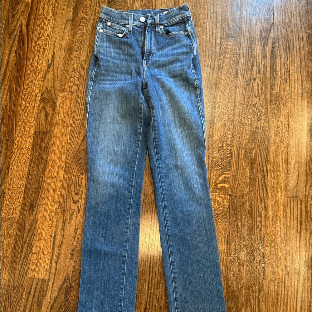 Ayr The Super High-Rise Straight Leg Women’s Jeans - Dark Blue size 25 - Picture 2 of 8